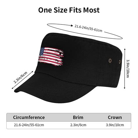 American Flag Cadet Army Hats for Men or Women, Adjustable USA Militar ...