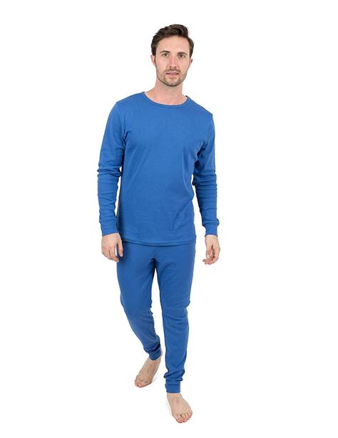 Leveret - Leveret Mens Pajamas Solid 2 Piece Pajama Set 100% Cotton ...