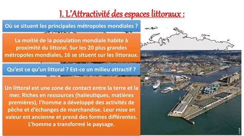 Habiter Un Littoral Industrualo Portuaire Ou Touristique Ppt