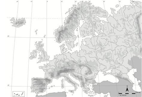 a map showing the location of europe and its major cities in gray on a ...