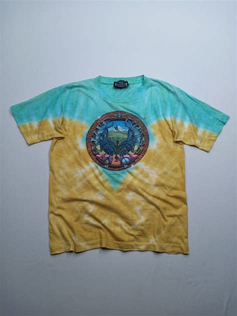 Vintage Vintage Symmetria Blue Grass Tie Dye Tshirt Grailed