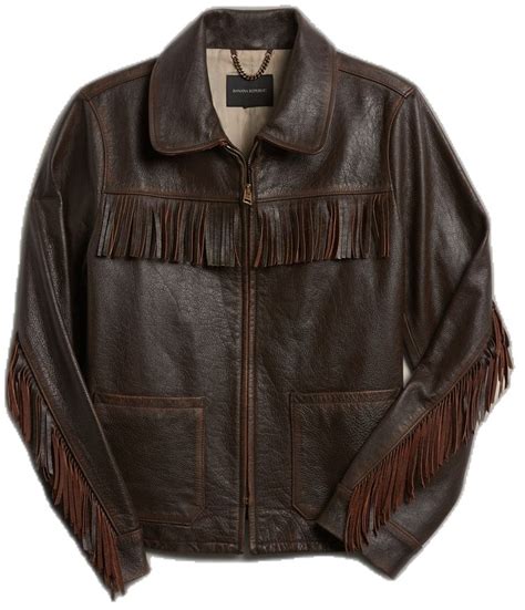 Fringe Leather Jacket Banana Republic In A W Inspo Fasnacht