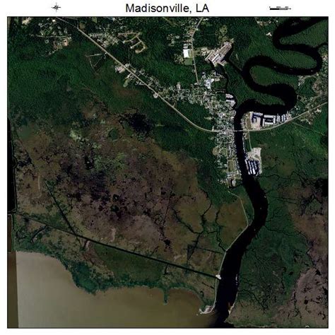 Aerial Photography Map of Madisonville, LA Louisiana