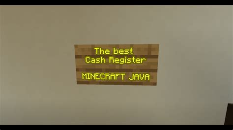 Best Minecraft Cash Register Youtube