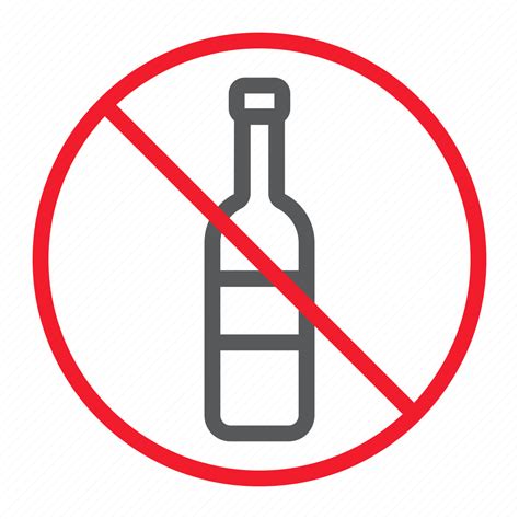 Alcohol Ban Drink Forbidden No Prohibition Stop Icon Download