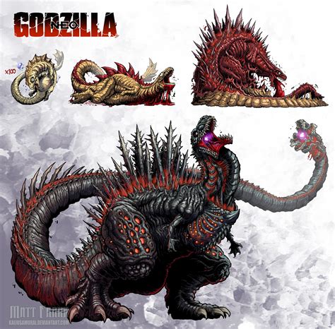 Shin godzilla forms by neo godzilla : r/GODZILLA