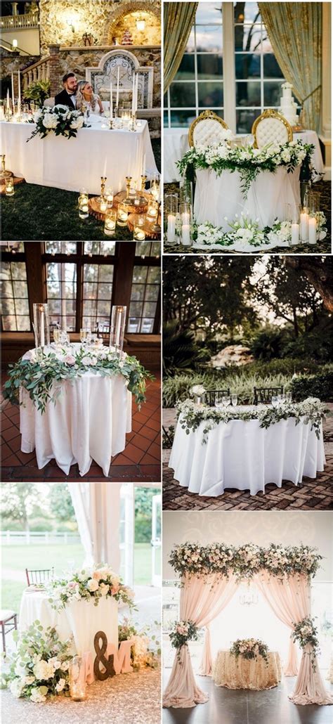 20 Wedding Sweetheart Table Ideas For Every Season Oh The Wedding Day