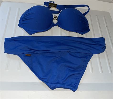 Victoria S Secret Royal Blue Bikini Swimsuit Top B Gem