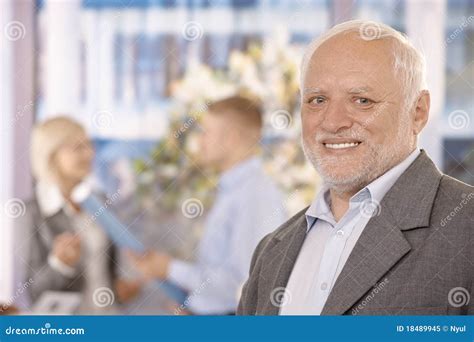 Portrait Of Senior Businessman Stock Image Image Of Businessmen