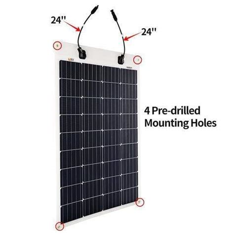 Buy 100 Watt Flexible Solar Panel Flexible Solar Panel For Rv Boat Vans