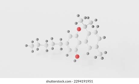 Cannabinol Molecule 3d Molecular Structure Ball Stock Illustration ...