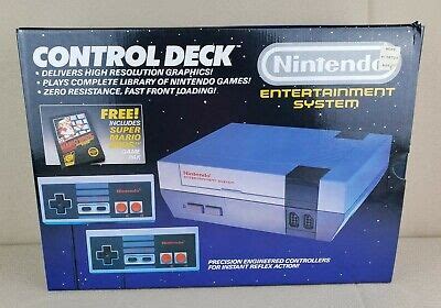 Box Only Nintendo Nes Control Deck Super Mario Bros Console Box