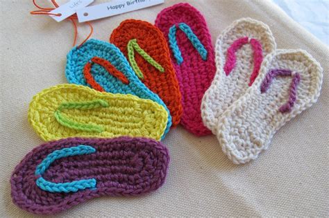 Miniature Flip Flop Crochet Pattern Pdf Instant Download