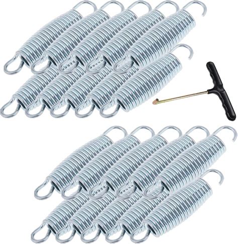 20 Pack Trampoline Springs with Spring Tool, Replacement Stainless ...