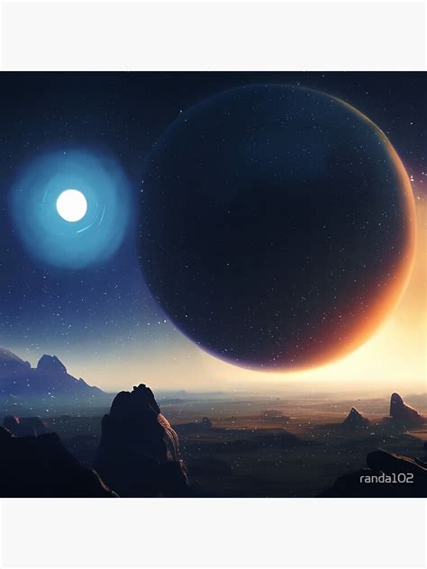 Proxima Centauri B Exoplanet Travel Illustration Poster For Sale By