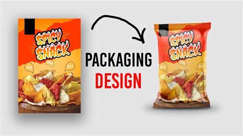 How To Design Snack Packaging Design Graphic Designing Photoshop