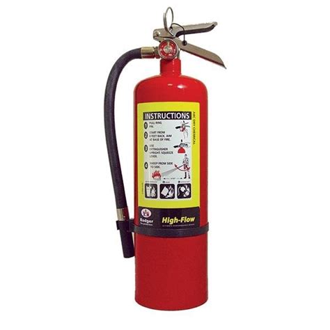 Badger™ Extra High Flow 10 Lb Abc Fire Extinguisher W Wall Hook Site And Safety Solutions