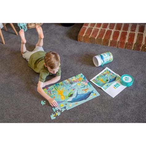 36 Ocean Animals Jigsaw Puzzle 100pc In Canister My Happy Helpers