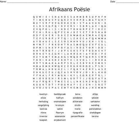 Similar To Afrikaans Wordsearch Wordmint Word Search Printable