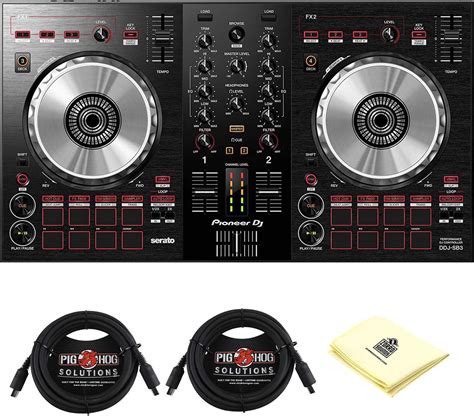 Pioneer DJ DDJ SB3 DJ Controller Bundle With Polishing Cloth Musical