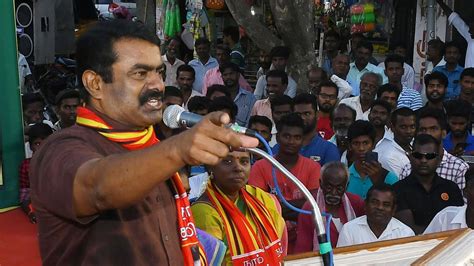 Erode East Bypoll BJP Lodges Complaint Against Seeman The Hindu