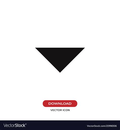 Drop Down Arrow Icon Royalty Free Vector Image