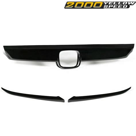 Fit For 2018 2019 Honda Accord Glossy Black Lip Front Grille Cover