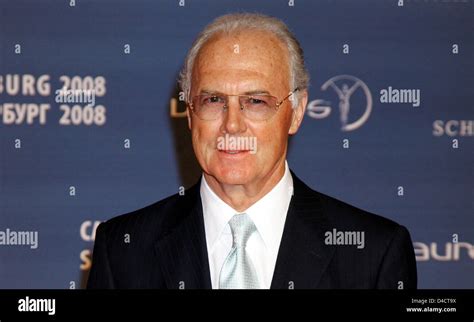 German soccer legend Franz Beckenbauer poses on the red carpet as they ...