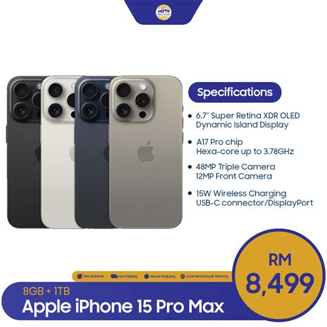 Apple IPhone 15 Pro Max Price In Malaysia & Specs - KTS