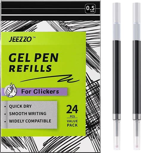 Amazon Writech Liquid Gel Pen Refills Fine Point Mm Black Ink