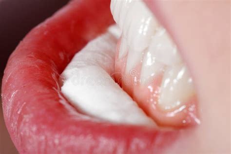 Close-up mouth and teeth stock image. Image of natural - 39469215