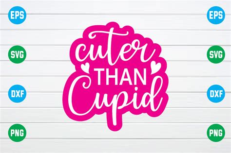 Cuter Than Cupid Sticker Graphic By Smart Design Creative Fabrica