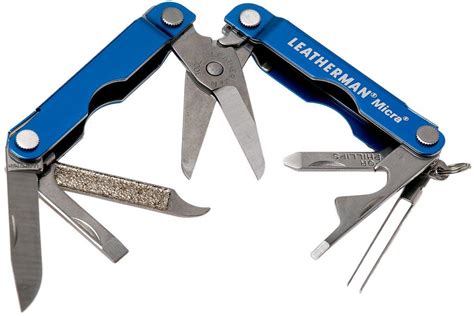 Leatherman Micra Blue Keychain Multi Tool Advantageously Shopping At