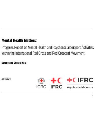 Regional Progress Report On MHPSS Activities Within The Red Cross Red