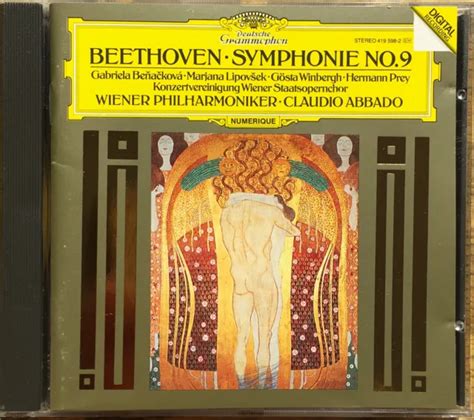 BEETHOVENSYMPHONY NO 9CLAUDIO Abbado Vienna PhilharmonicCD 1987NM