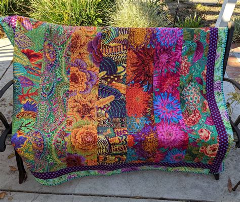 Quilts For Sale Handmade Kaffe Fassett Quilt Approx 54 Etsy Kaffe Fassett Quilts Quilts For