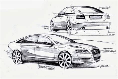 Modern Car Design Sketch