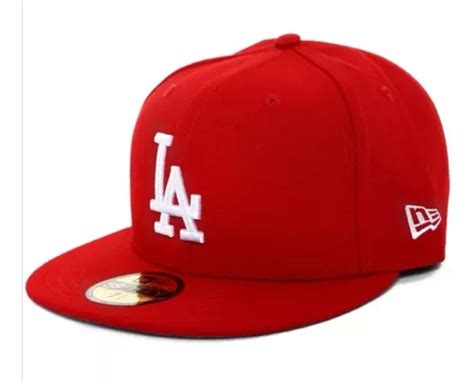 Gorra Original New Era 5950 Los Angeles Dodgers Color Roja Envío gratis