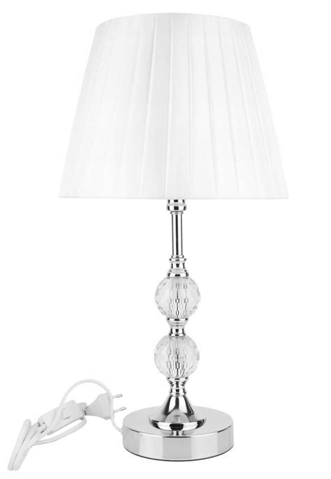 Lampka Srebrna Kryszta Glamour Lampa Nocna Cm Msk Msk Cena