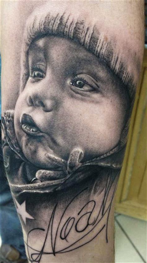 Portrait D’enfant En Tatouage 151 Inkage