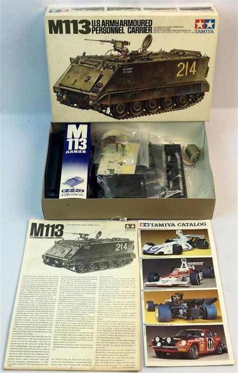 Sold Price: Vintage 1970's Tamiya US Army Armored Personnel Carrier Motorized 1/35 Scale Model ...