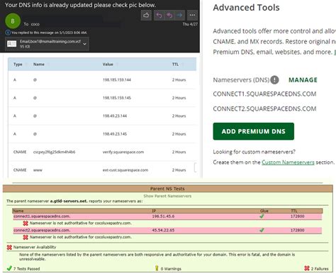 Connecting to Network Solutions Domain - Feedback on Your Site