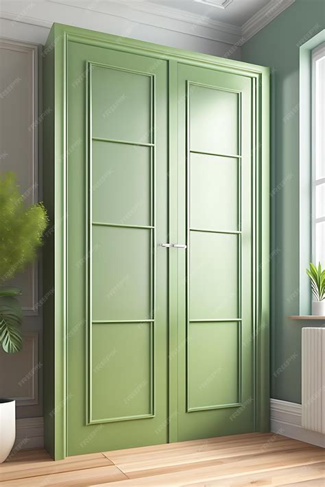 Premium AI Image | Modern design glass door wall panel between kitchen