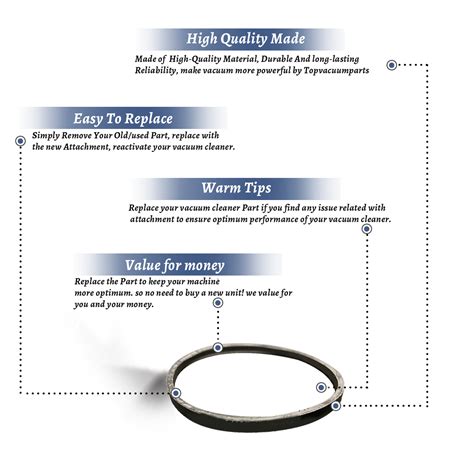 Replacement Part For Hoover Style V Vacuum Belt For Windtunnel Power Drive Models U6446 900