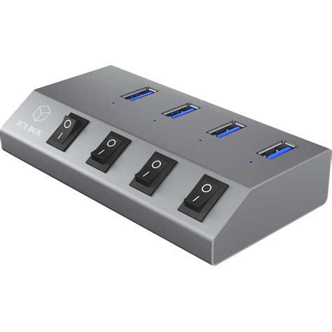 Icy Box Ib Hub Usb Hub Silber