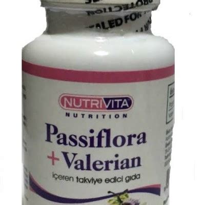 Nutrivita Nutrition Passiflora Valerian 60 Kapsül nutri888970