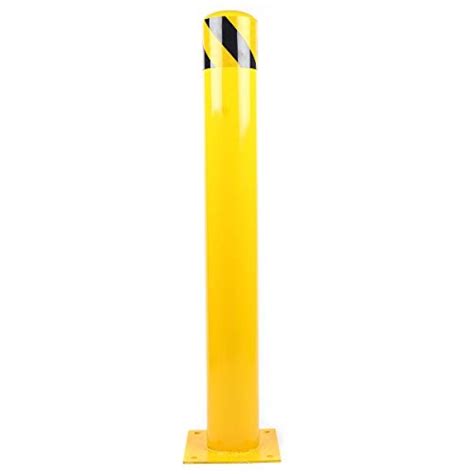 36” X 45 ” Safety Bollard Post Reflective Yellow Pipe Bollards Steel