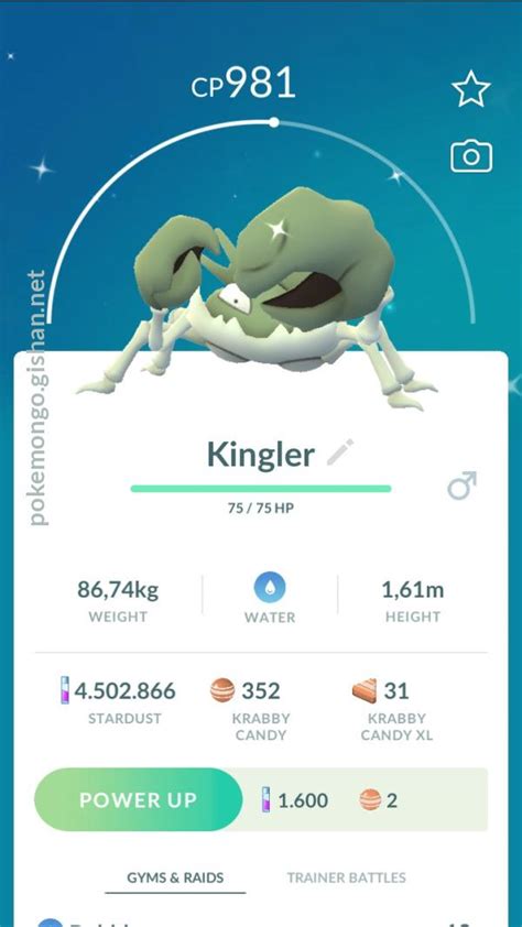 Shiny Kingler - Pokemon Go