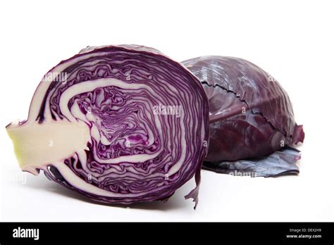 Half A Red Cabbage Stock Photo Alamy