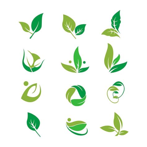 Logotipo de hoja bienestar orgánico personas planta ecología naturaleza